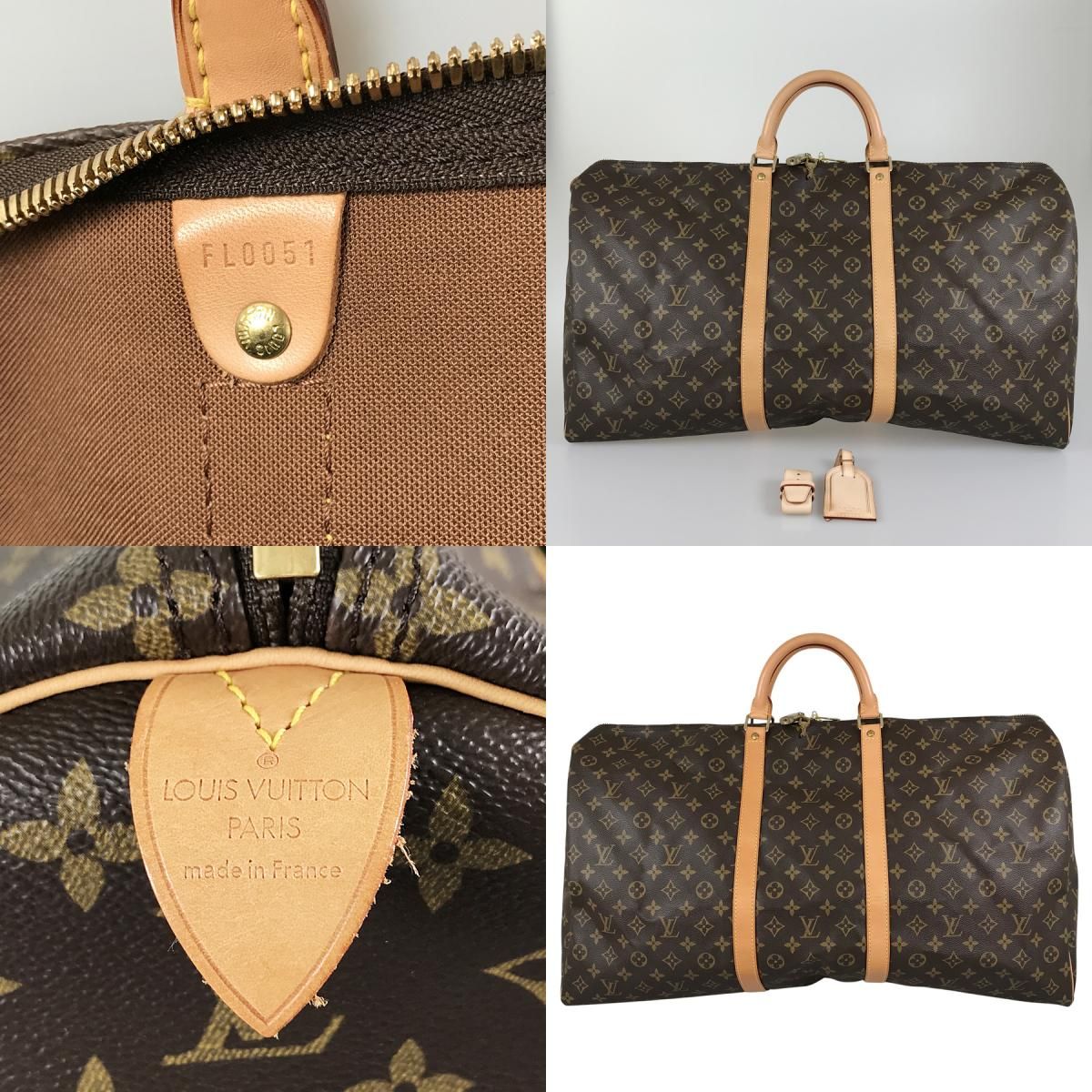 ルイ・ヴィトン LOUIS VUITTON モノグラム キーポル 60 M41422 PVC