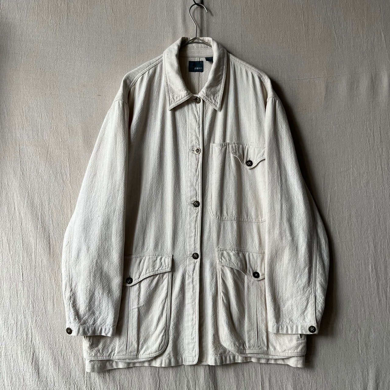 インド製 90s Liz wear カバーオール / S コットン アイボリー ワーク