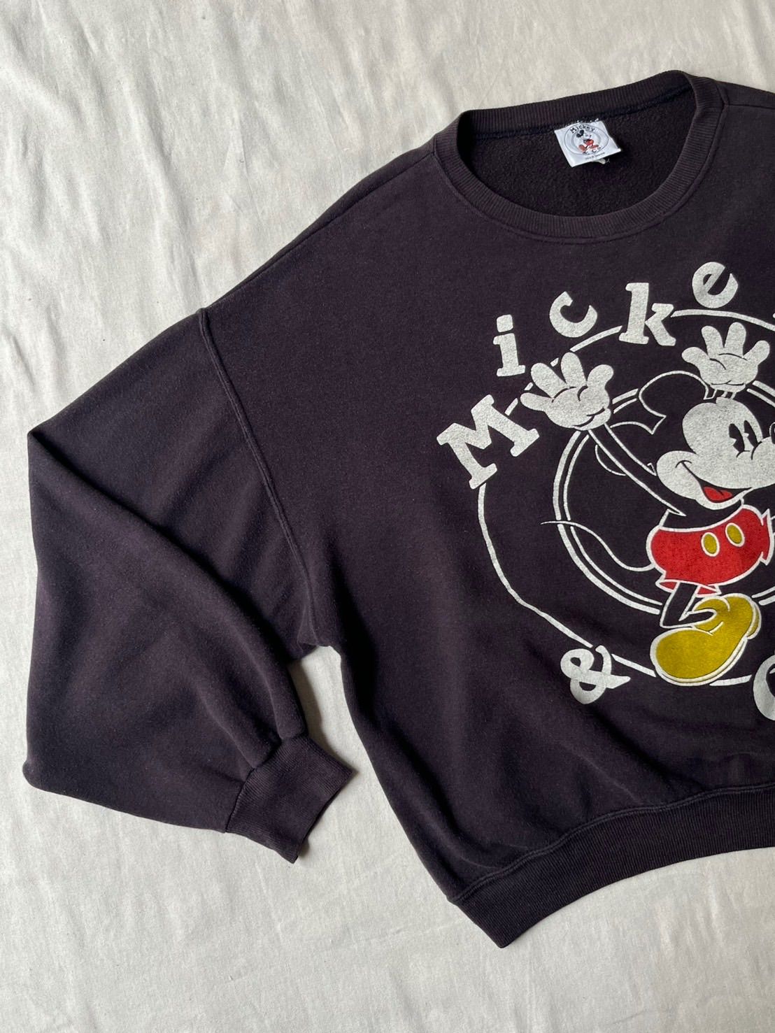 USA製 90s Mickey u0026 Co. byJ.G.HOOK スウェット / L ブラック