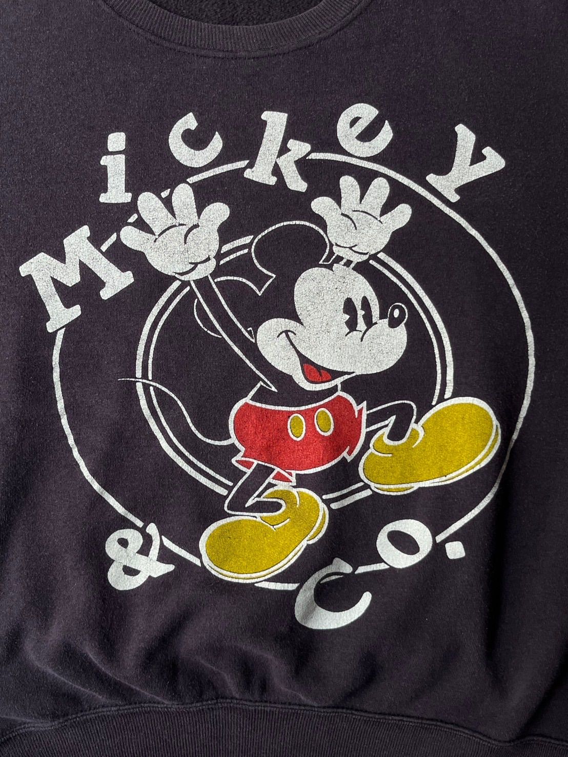 USA製 90s Mickey u0026 Co. byJ.G.HOOK スウェット / L ブラック