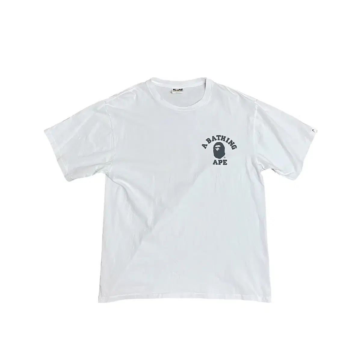 XL) アベイシングエイプ カレッジ バックロゴ テキスト グラフィック 半袖 Tシャツ