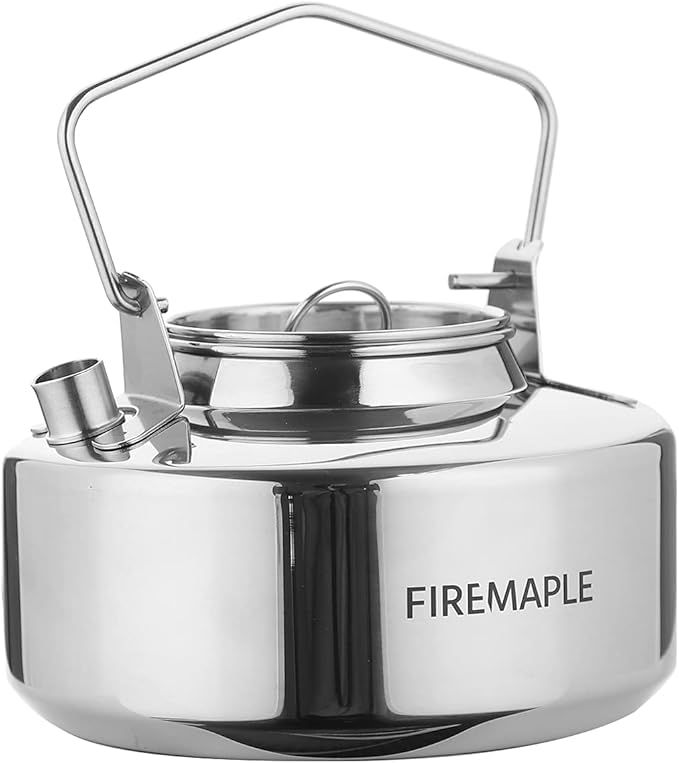 Fire-Maple アウトドアケトル キャンプケトル ステンレス 1L コンパクト 軽量 やかん ティーポット コーヒーポット 焚き火 直火対応 登山 ハイキング アウトドア キャンプ用品 収納袋付きt