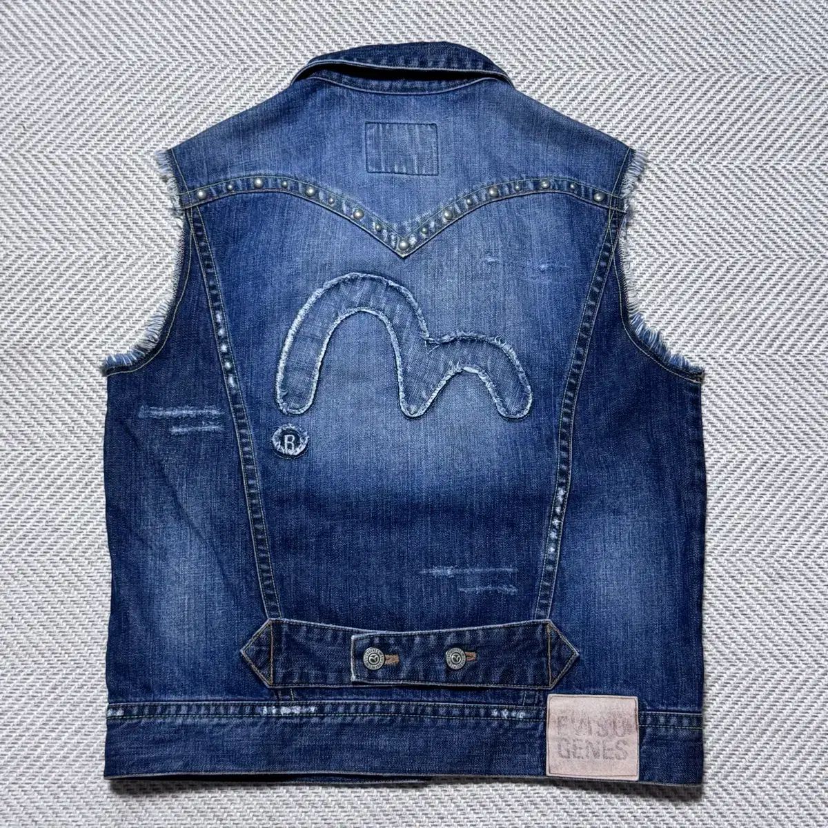 (L) Evisu エヴィス ヴィンテージ ウェスタン デニム ベスト