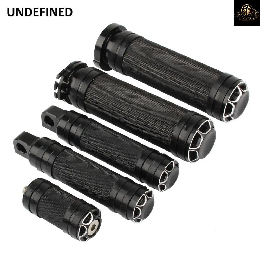 オートバイ 1インチ ハンドルグリップ 25mm ハンドルバーグリップ+フットペグ+シフターペグ ハーレー スポーツスター ツーリング ダイナ ソ