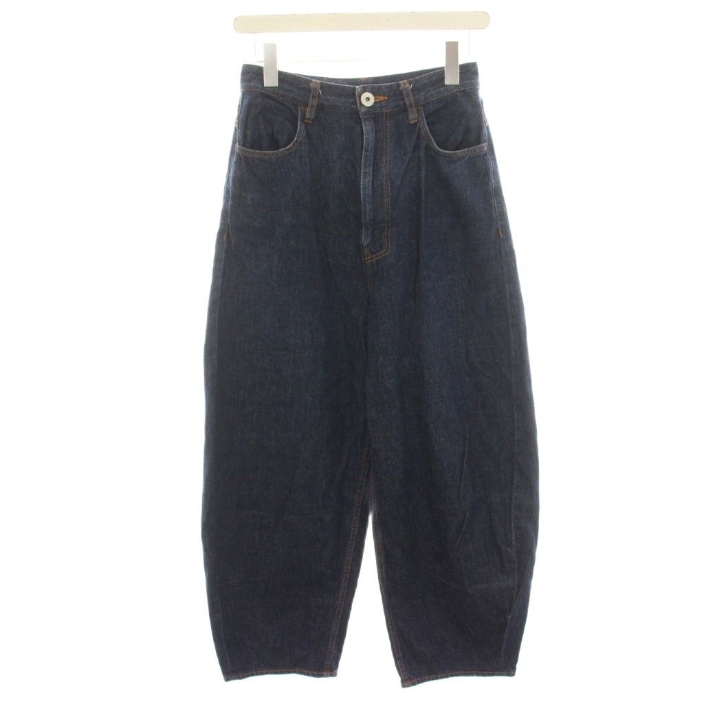 ナゴンスタンス nagonstans 2023年製 カーブデニムトラウザー curve denim trousers デニムパンツ ジーンズ M 紺 ネイビー 470GA431-0190 /HN22