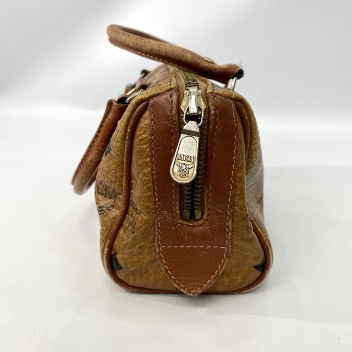 MCM エムシーエム ミニ ボストン バッグ ハンドバッグ ヴィセトス