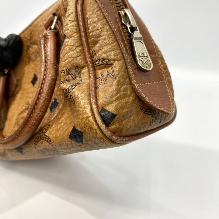 MCM エムシーエム ミニ ボストン バッグ ハンドバッグ ヴィセトス