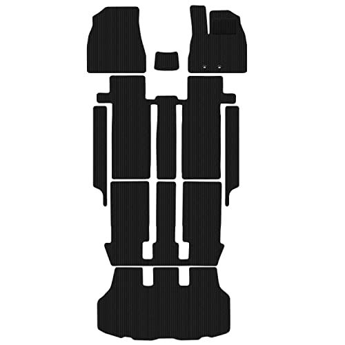Aviles トヨタ 互換品 ノア ヴォクシー エスクァイア 80系 フロアマット + ステップマット + ラゲッジマット(トランクマット)【3色から選択】(05：エスクァイアGi 7人, 01：ブラック)ts 7d4694a9