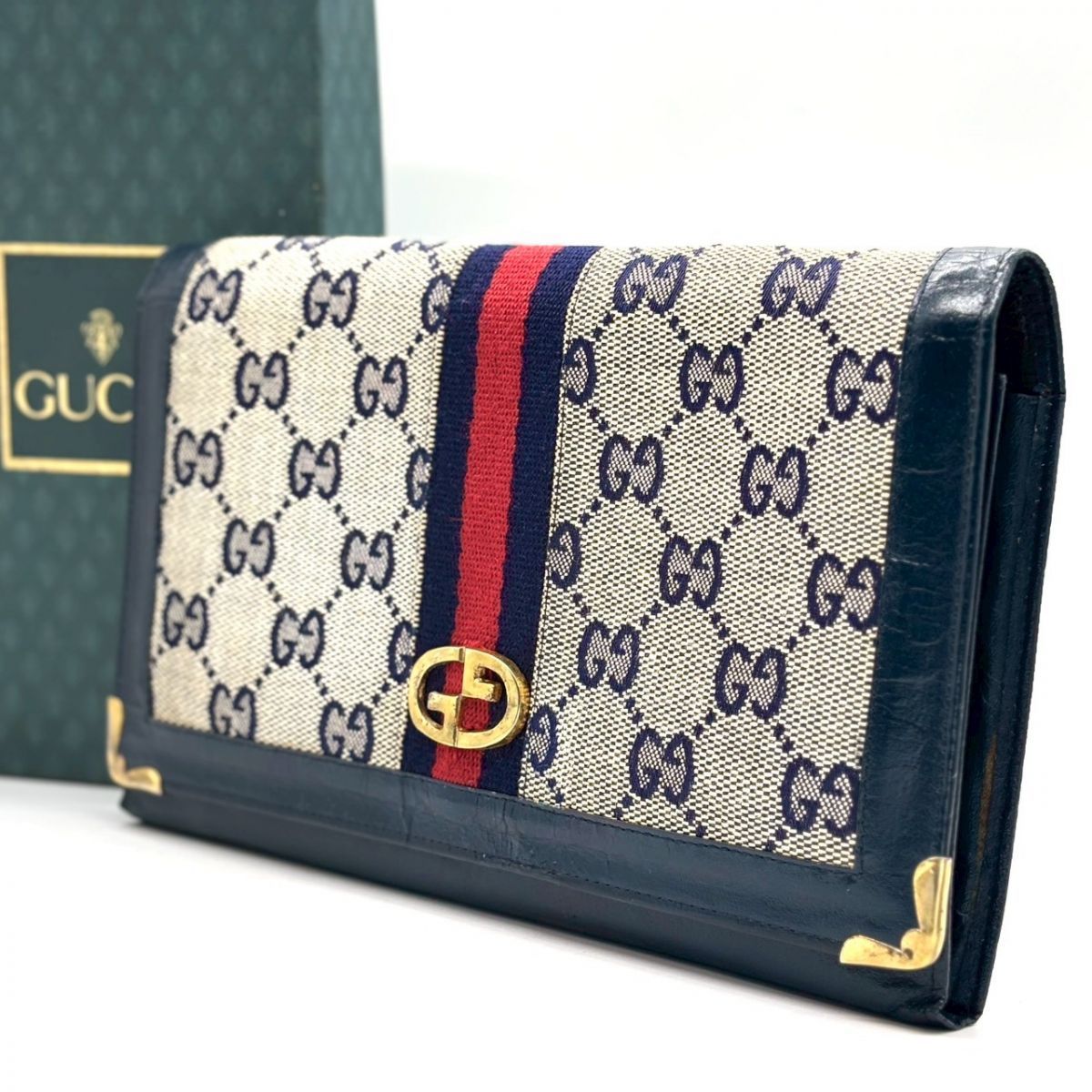 静かな誇りを纏う】 GUCCI 長財布 GGキャンバス シェリーライン 