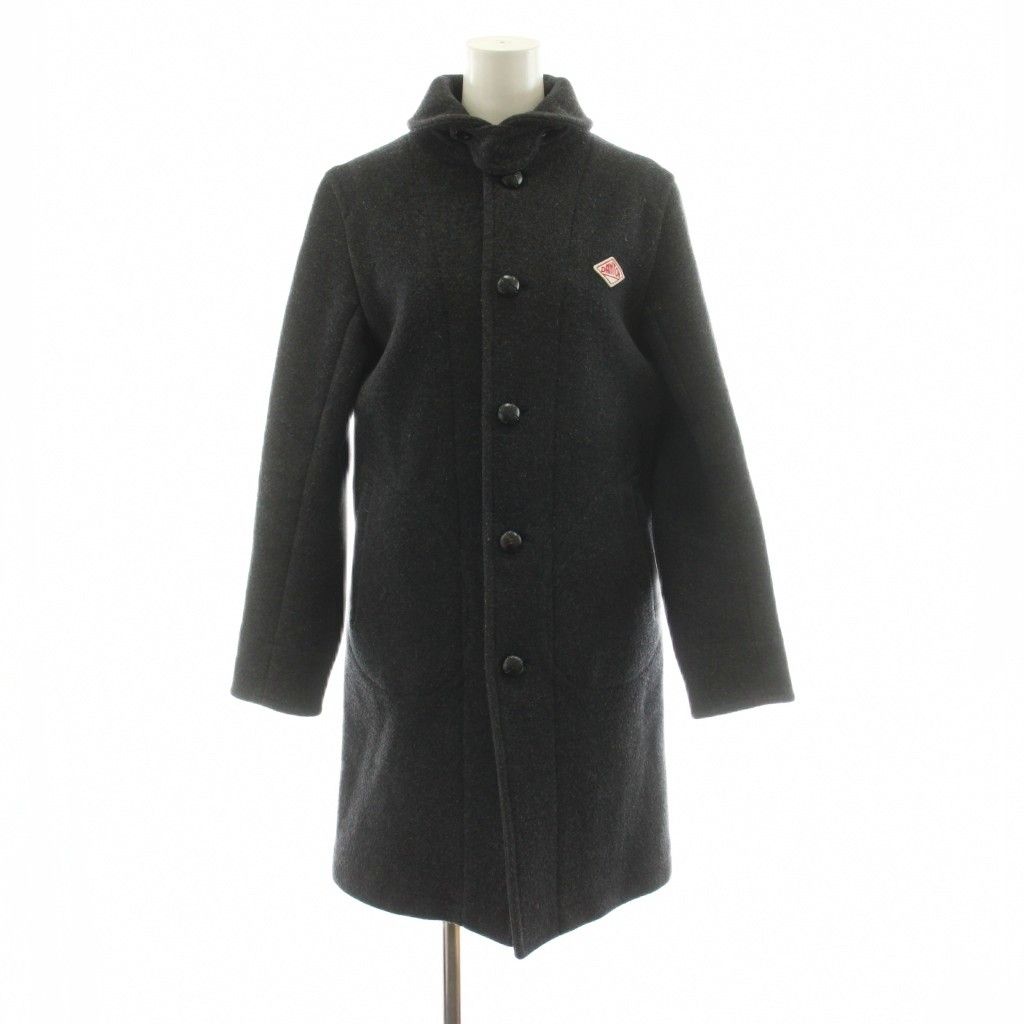 ダントン DANTON WOOL MOSEER LONG 丸衿フード付コート ロング ウール