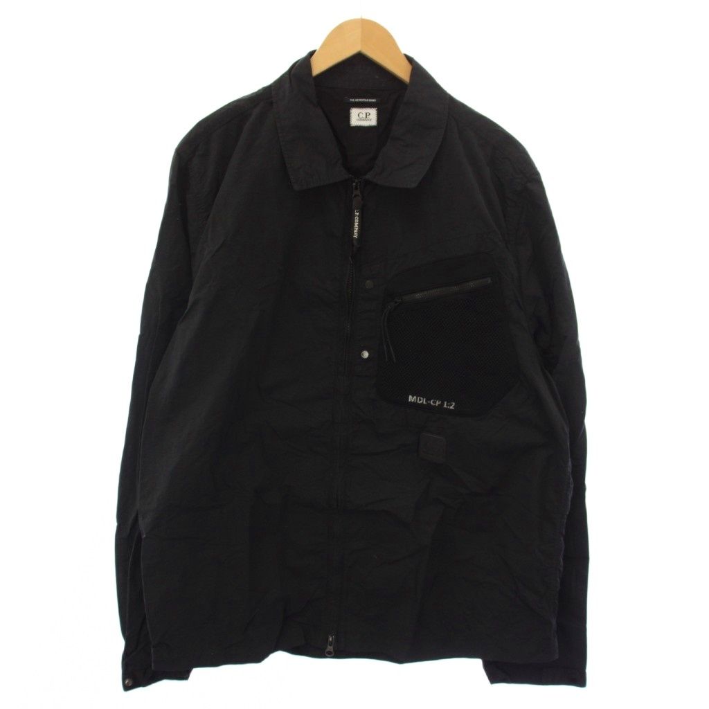 シーピーカンパニー C.P.COMPANY METROPOLIS SERIES FLATT NYLON ナイロンジャケット ジップアップ XXL 黒 ブラック 12CMOS067A /TK ▲H