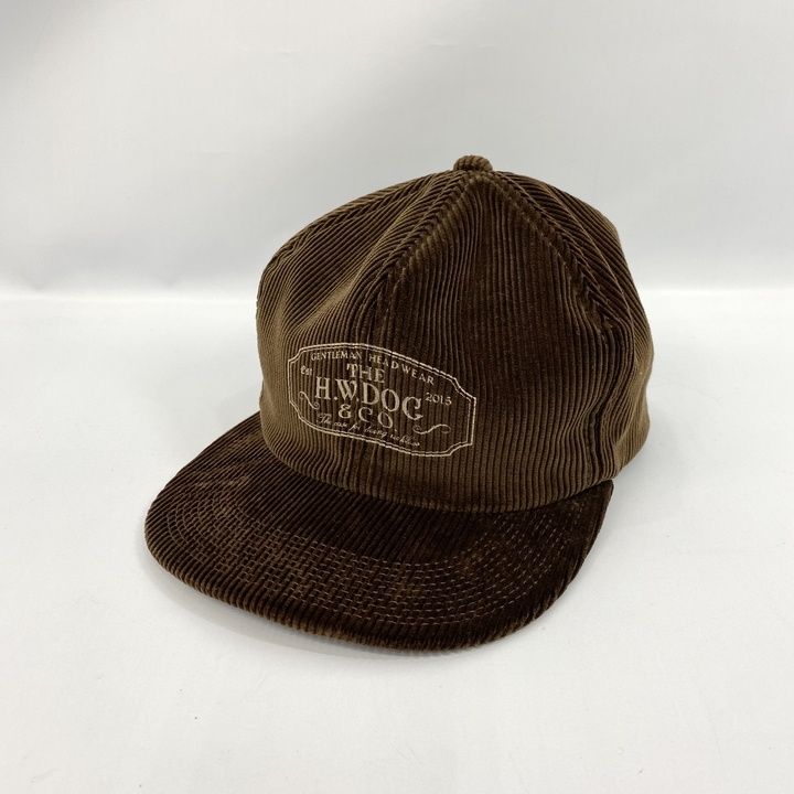 THE H.W.DOG＆CO. TRUCKER CAP-C コーデュロイ トラッカー キャップ 帽子 ブラウン メンズ _201