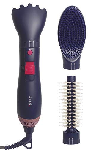 Areti（アレティ） カールドライヤー マイナスイオン ブラシ型 ドライヤー アタッチメント 付き ヘアドライヤー d1710IDG ボリューム スタイラーpms