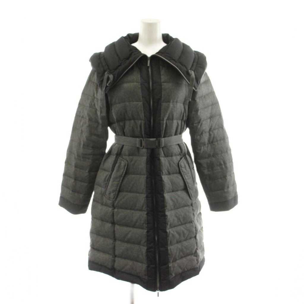 マックスマーラ ウィークエンドライン MAX MARA WEEKEND LINE ダウンコート ロング ジップアップ 40 グレー 54861223070 /KU 18 ■MA