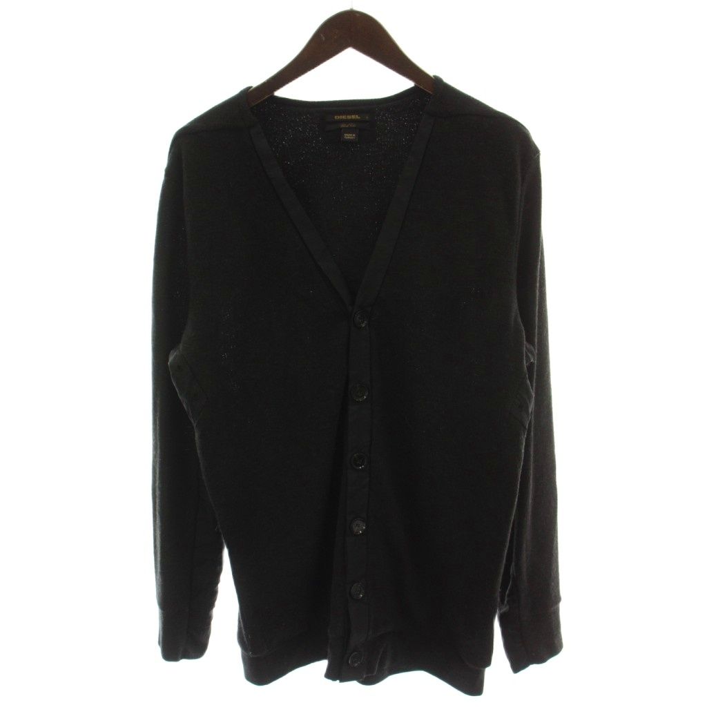 ディーゼルブラックゴールド DIESEL BLACK GOLD カーディガン S 黒