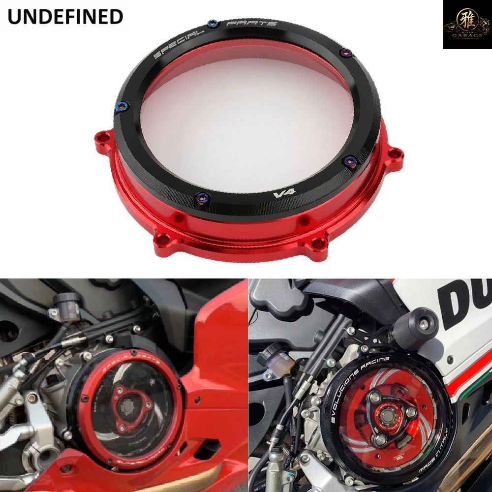 モーターサイクル レーシング クリア クラッチ カバー ガード DUCATI PANIGALE V4 V4S SPECIALE 2018-2022 PANIGALE 1100 1000 998 V4
