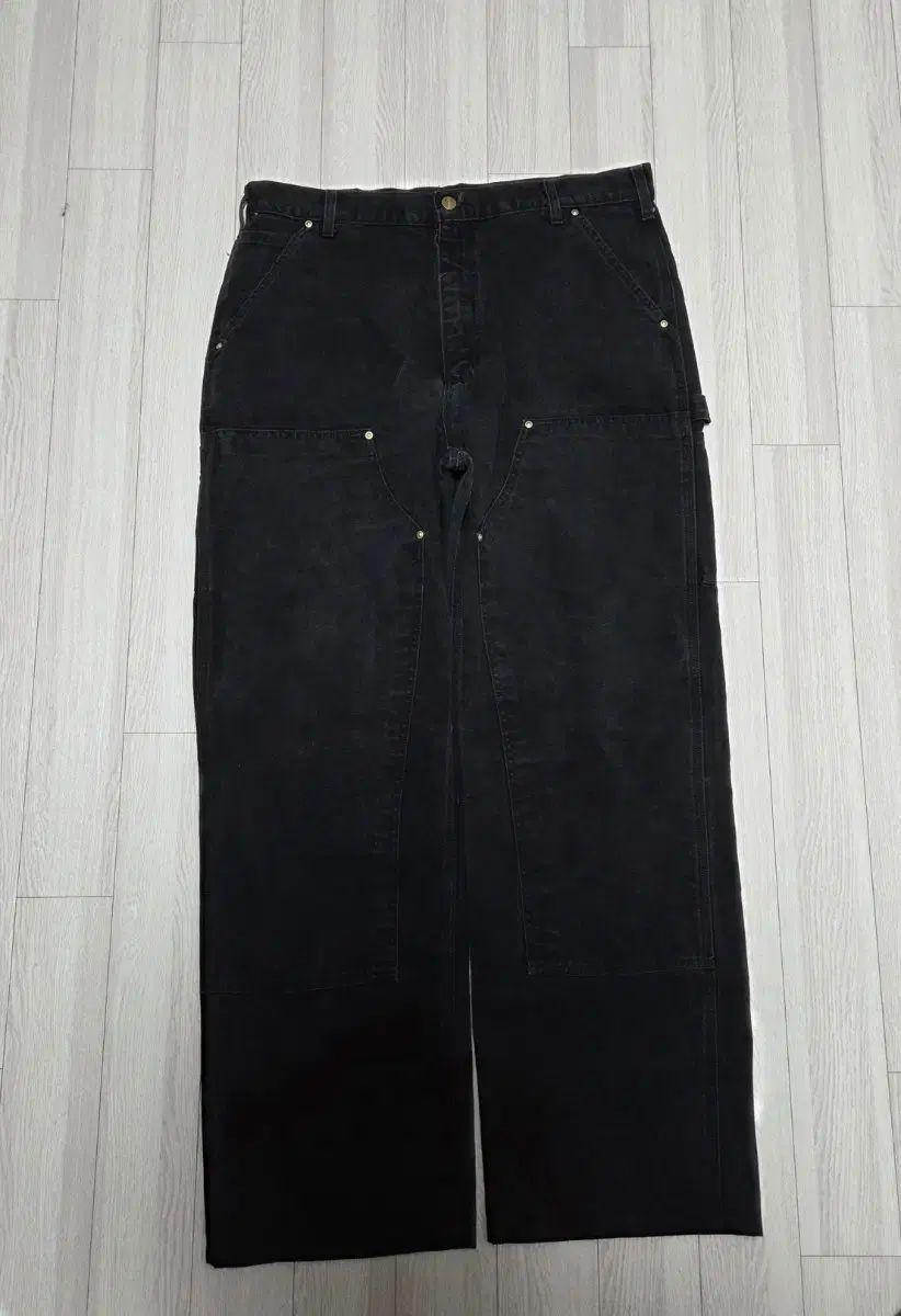 アメリカ製 Carhartt カーハート ダブルニー ブラック 36