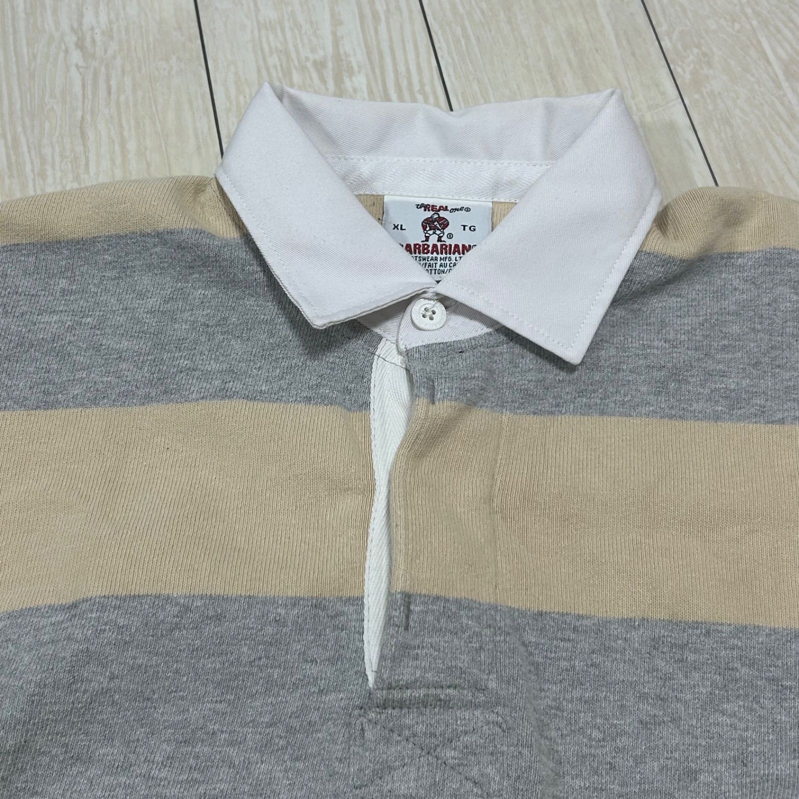 90s 旧タグ BARBARIAN バーバリアン ラガーシャツ長袖 XL - メルカリ