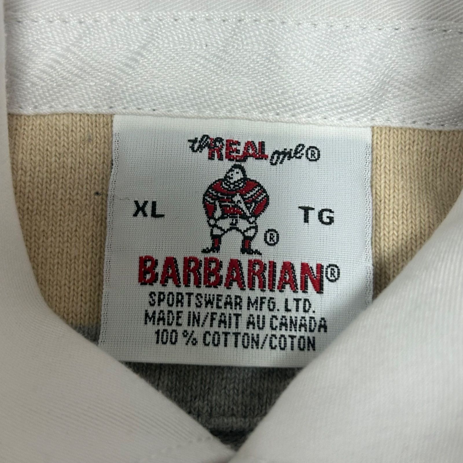 90s 旧タグ BARBARIAN バーバリアン ラガーシャツ長袖 XL - メルカリ