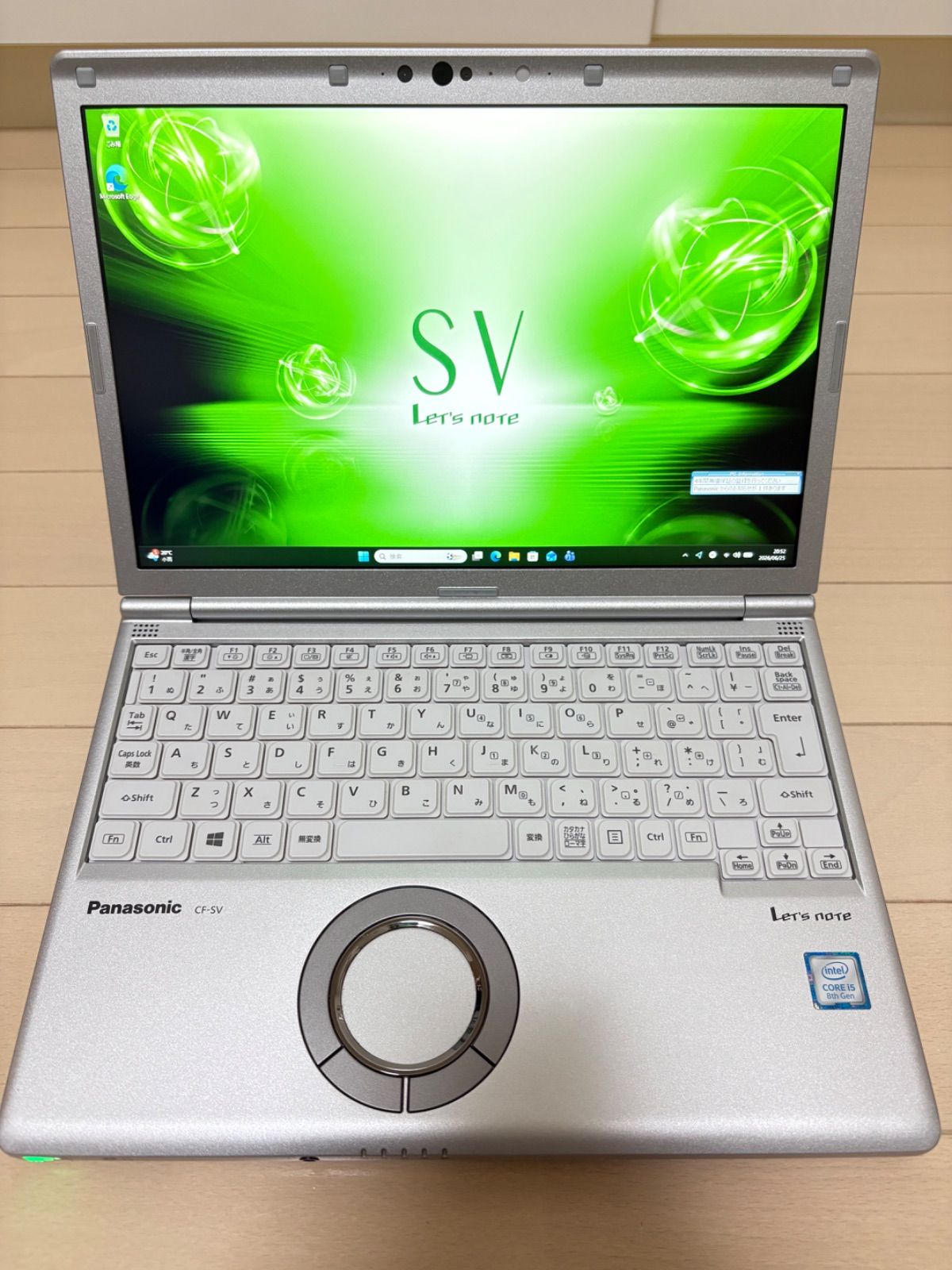 【美品・バッテリー良好】Let’s note CF-SV7 8世代 i5 SSD256GB メモリ8GB Windows11 Panasonic レッツノート すぐ使える