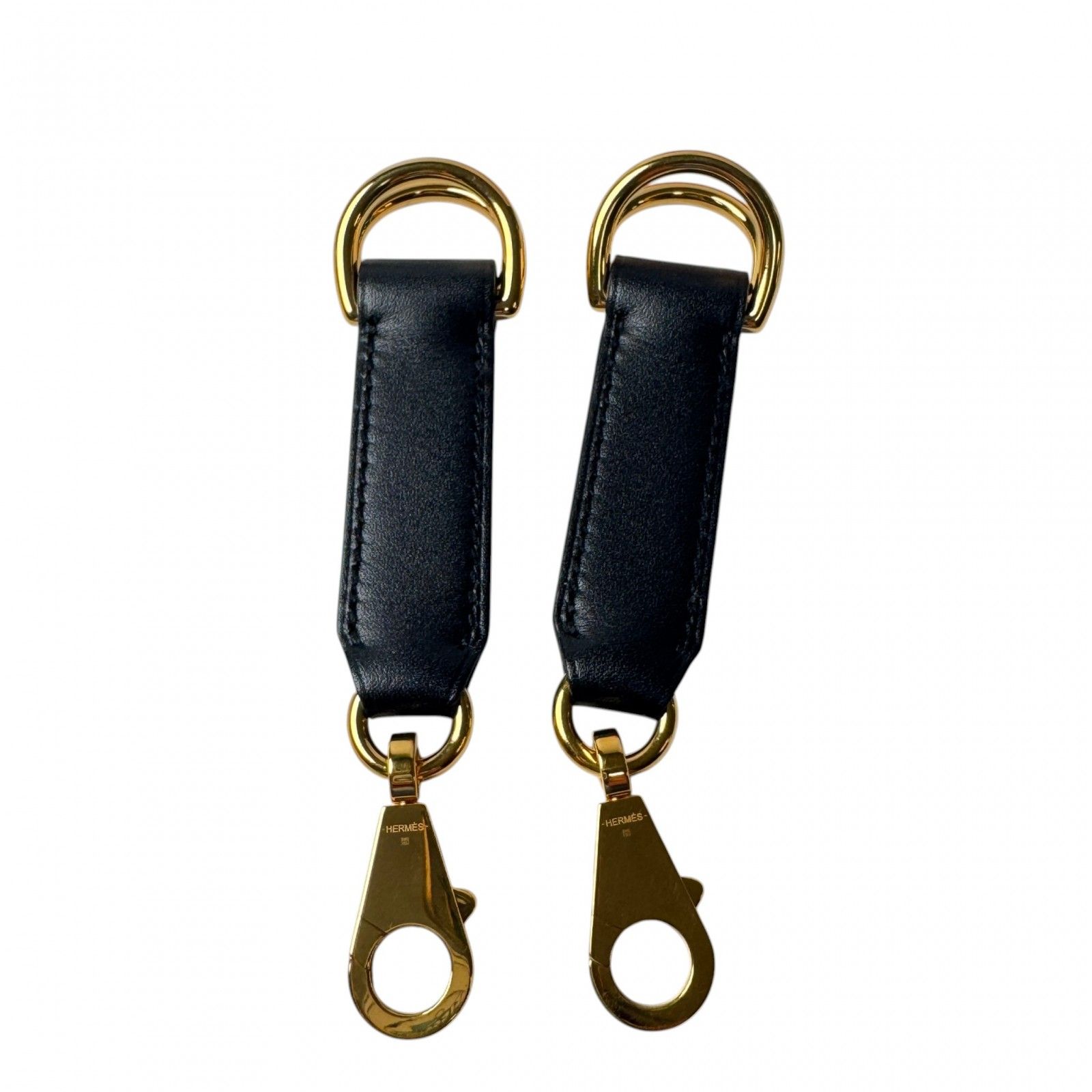 エルメス HERMES アタッシュソワ バッグストラップ Y刻 ブラックGD金具 レディース