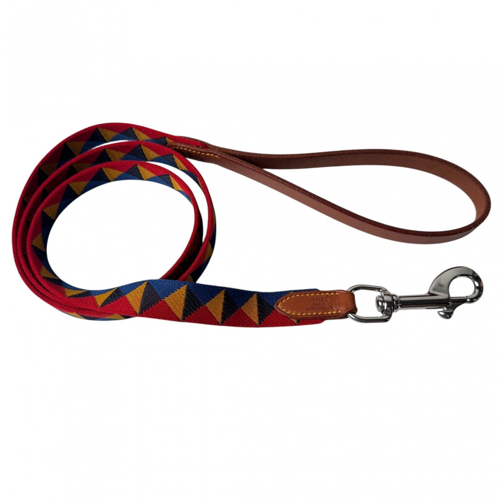 美品 エルメス HERMES 犬用リード メドール ダークアイリッシュ Z刻印