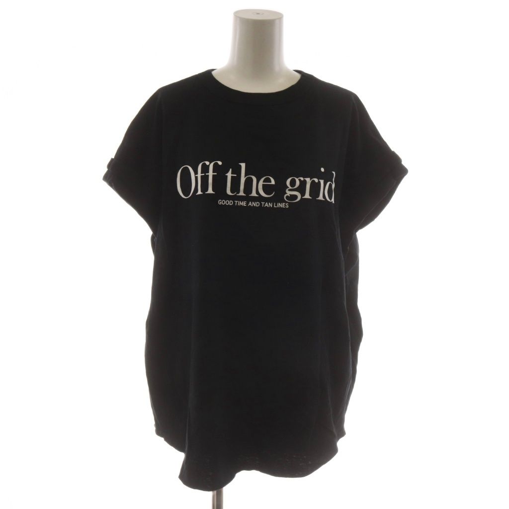 Lisiere L'Appartement リジェール アパルトモン アメリカーナ MADE BY Americana Tシャツ カットソー 黒 ブラック ロゴ 半袖 /RR25