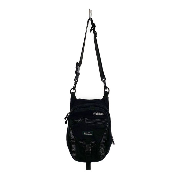 MANASTASH マナスタッシュ STABRIDGE スタブリッジ Grid Rip-Stop Travel Bag ボディバッグ ブラック