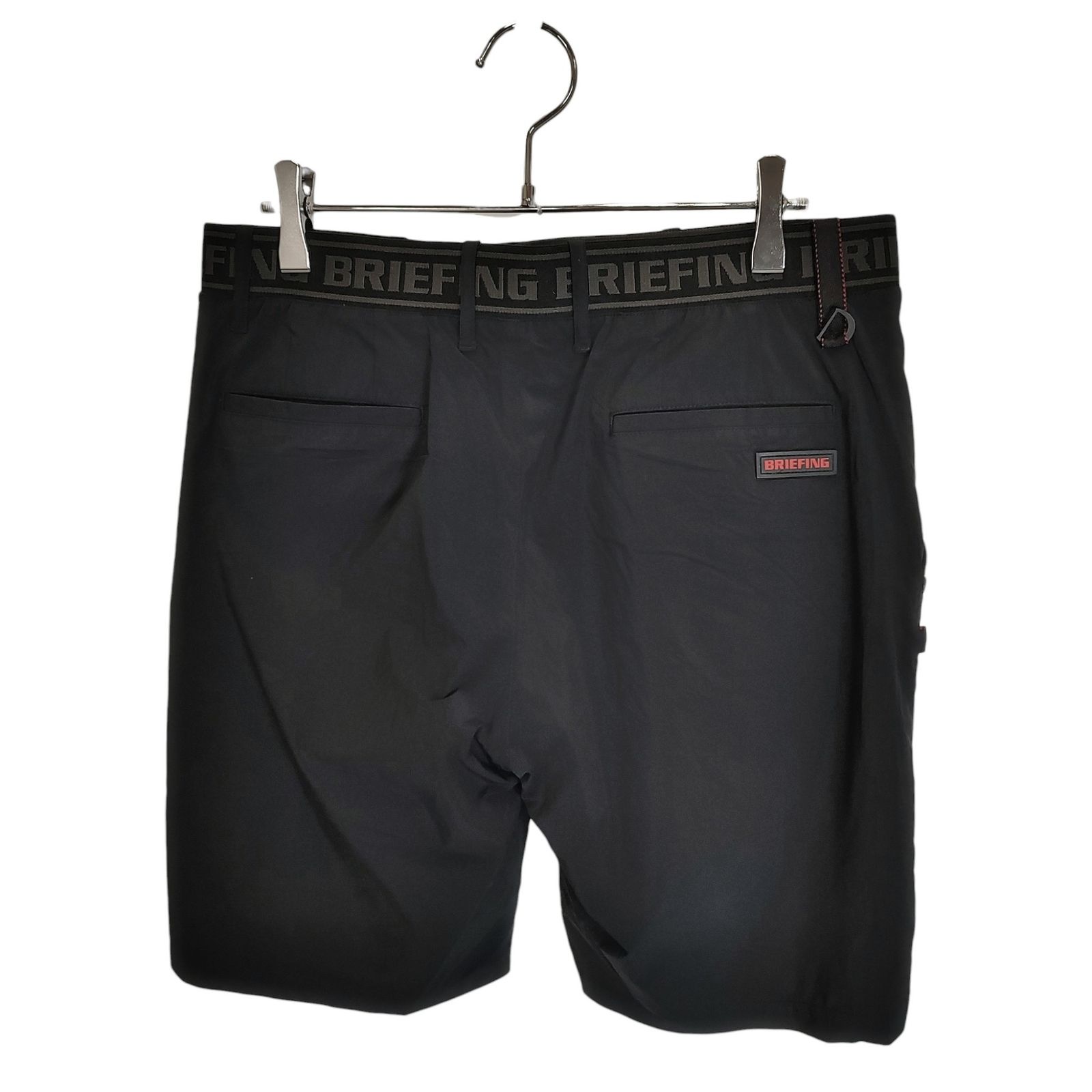 極美品 ブリーフィング ゴルフ エラスティック ショートパンツ L ブラック BRIEFING GOLF ブリーフィングゴルフ 23SS WR LOGO ELASTIC SHORT