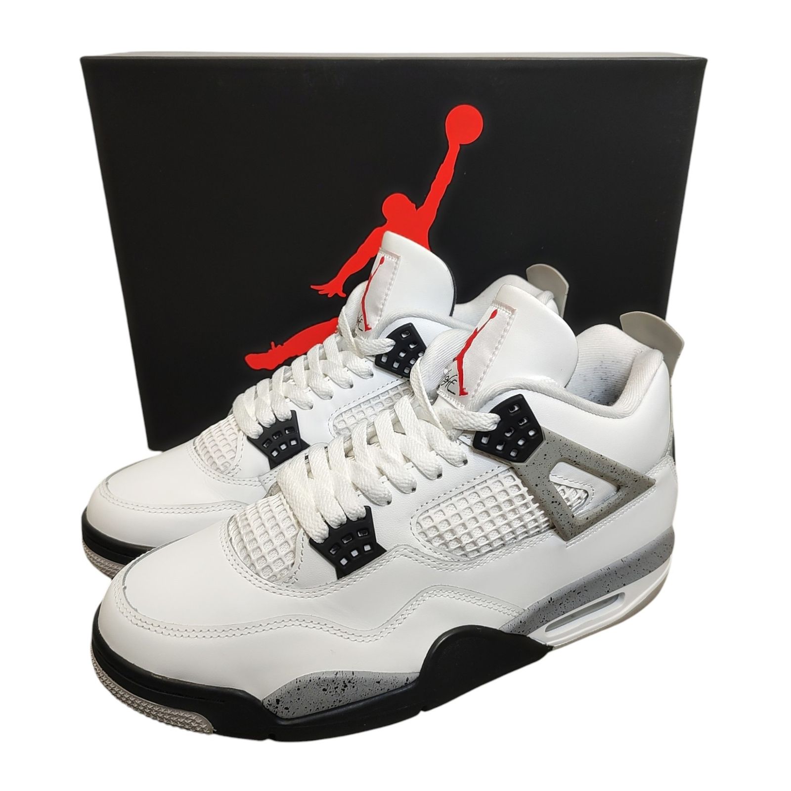 NIKE ナイキ Air Jordan 4 Retro White/Cement スニーカー FV5029-100 28 ホワイト×セメント メンズ