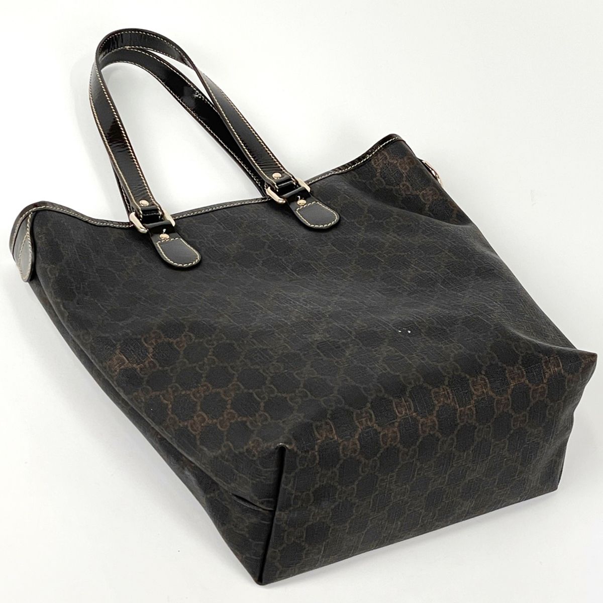 グッチ GUCCI GG柄 トートバッグ コーティングキャンバス ダーク