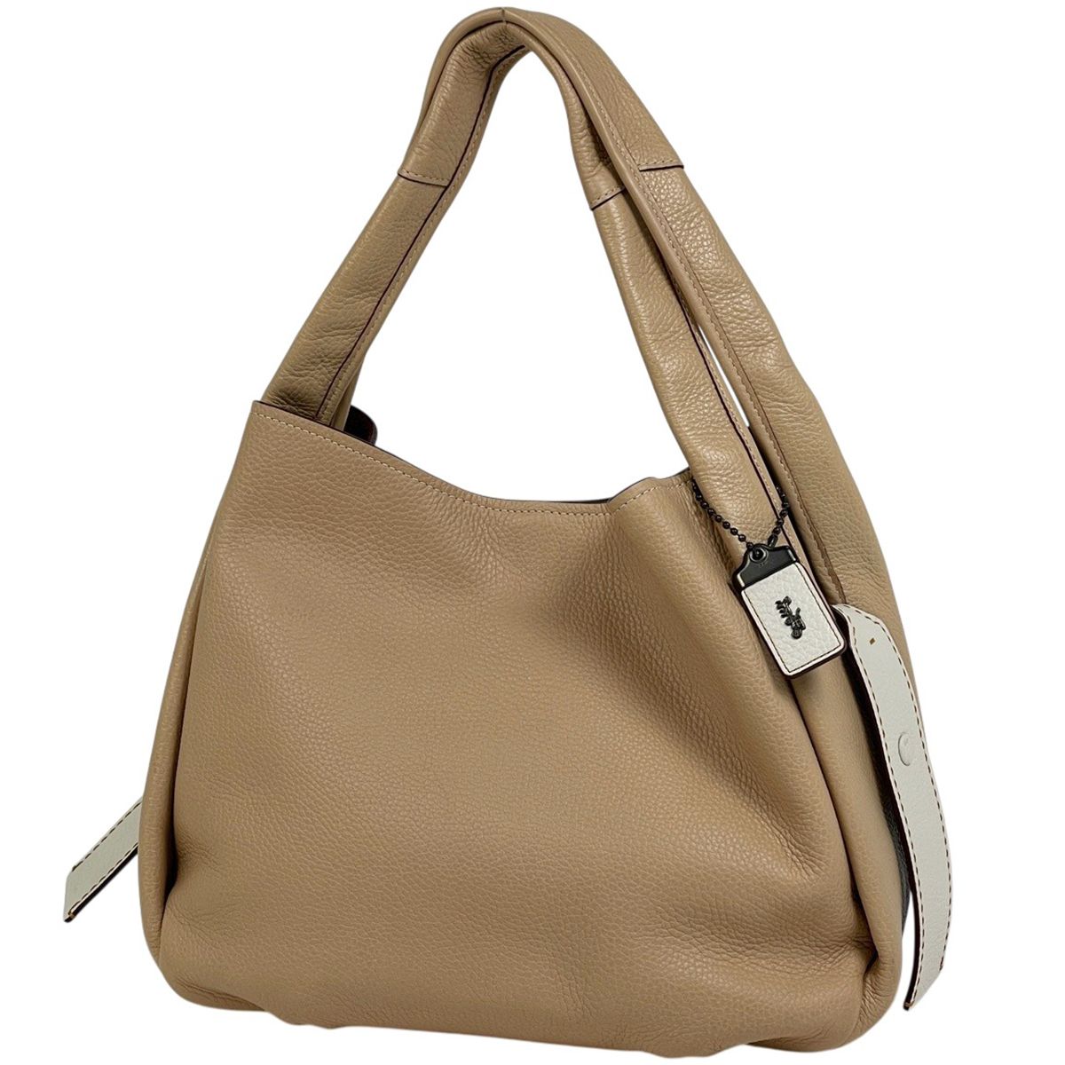 コーチ COACH バンディットホーボー ショルダーバッグ ハンドバッグ レザー ベージュ 87363 レディース 【中古】
