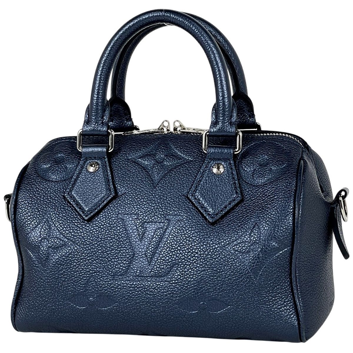 ルイ・ヴィトン Louis Vuitton スピーディ バンドリエール20 2WAY ハンドバッグ モノグラムアンプラント ネイビーブルー M58958 レディース 【中古】