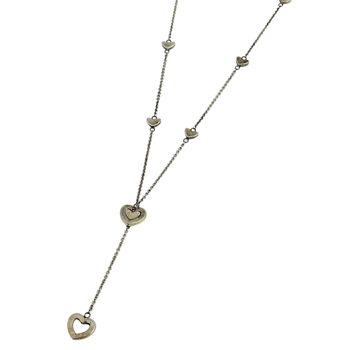 ティファニー TIFFANY&Co. ハートリンク ネックレス ラリアット シルバー925 シルバー レディース 【中古】