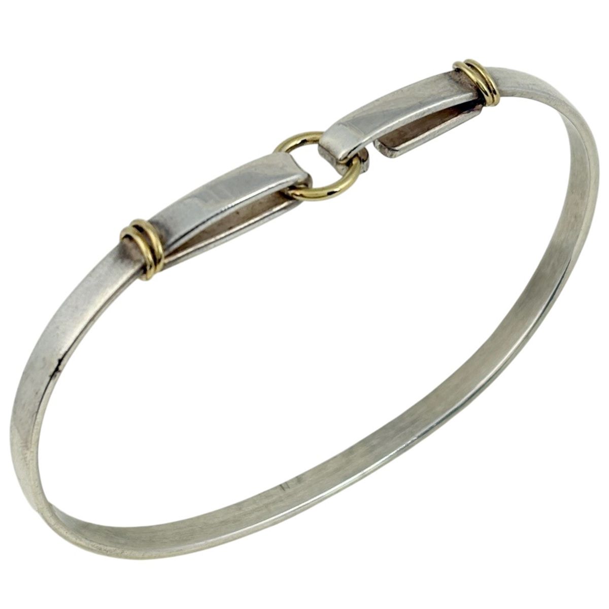 ティファニー TIFFANY&Co. サークルフック バングル ブレスレット シルバー925 750 シルバー レディース 【中古】