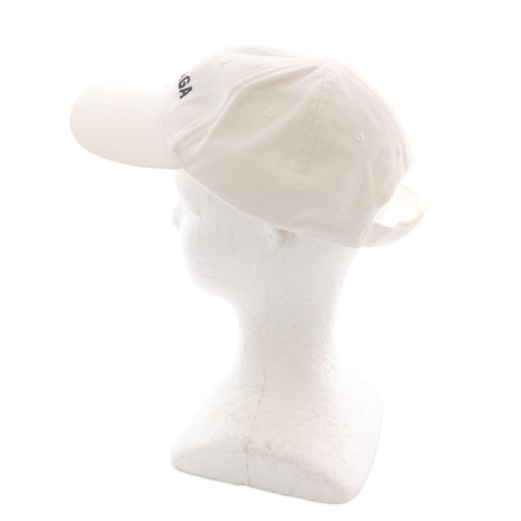 バレンシアガ BALENCIAGA 帽子 ロゴ キャップ L 58cm 白 - メルカリ