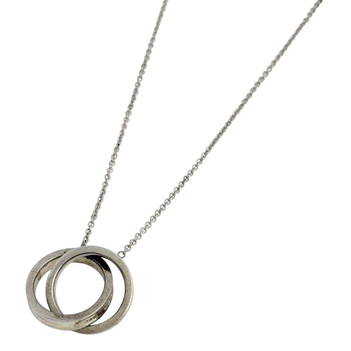 ティファニー TIFFANY&Co. インターロッキング サークル ネックレス 1837 シルバー925 シルバー レディース 【中古】