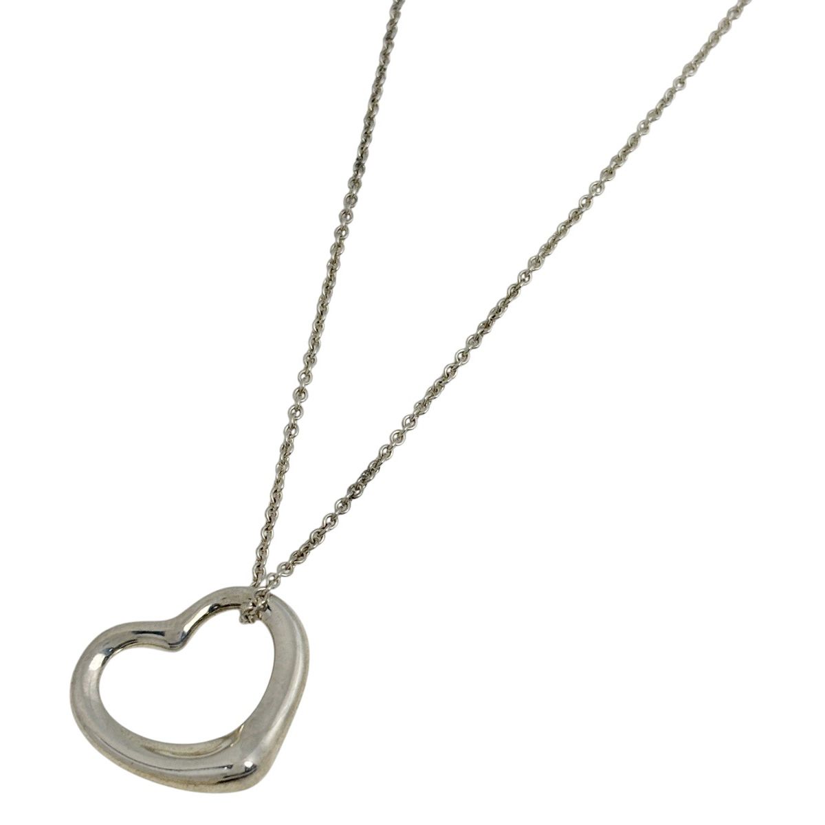 ティファニー TIFFANY&Co. オープンハート ネックレス シルバー925 シルバー レディース 【中古】