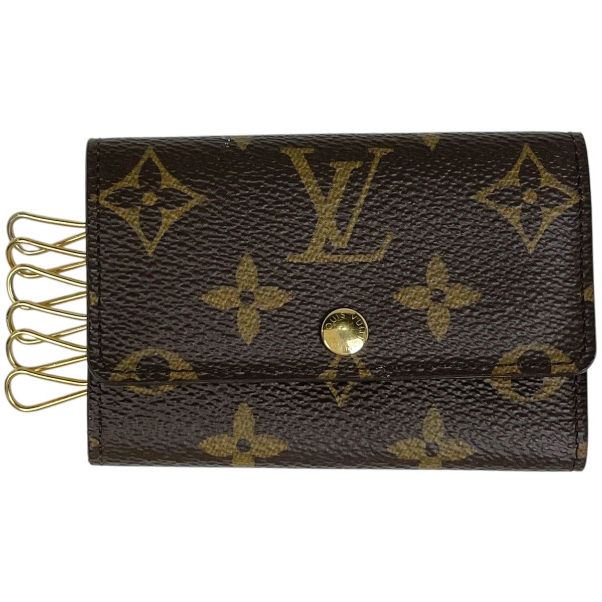 ルイ・ヴィトン Louis Vuitton ミュルティクレ 6 キーホルダー キーフック モノグラム ブラウン M62630 レディース 【中古】