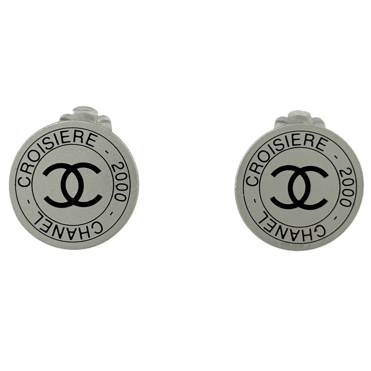 シャネル CHANEL ココマーク ラウンド イヤリング シルバーメッキ シルバー レディース 【中古】