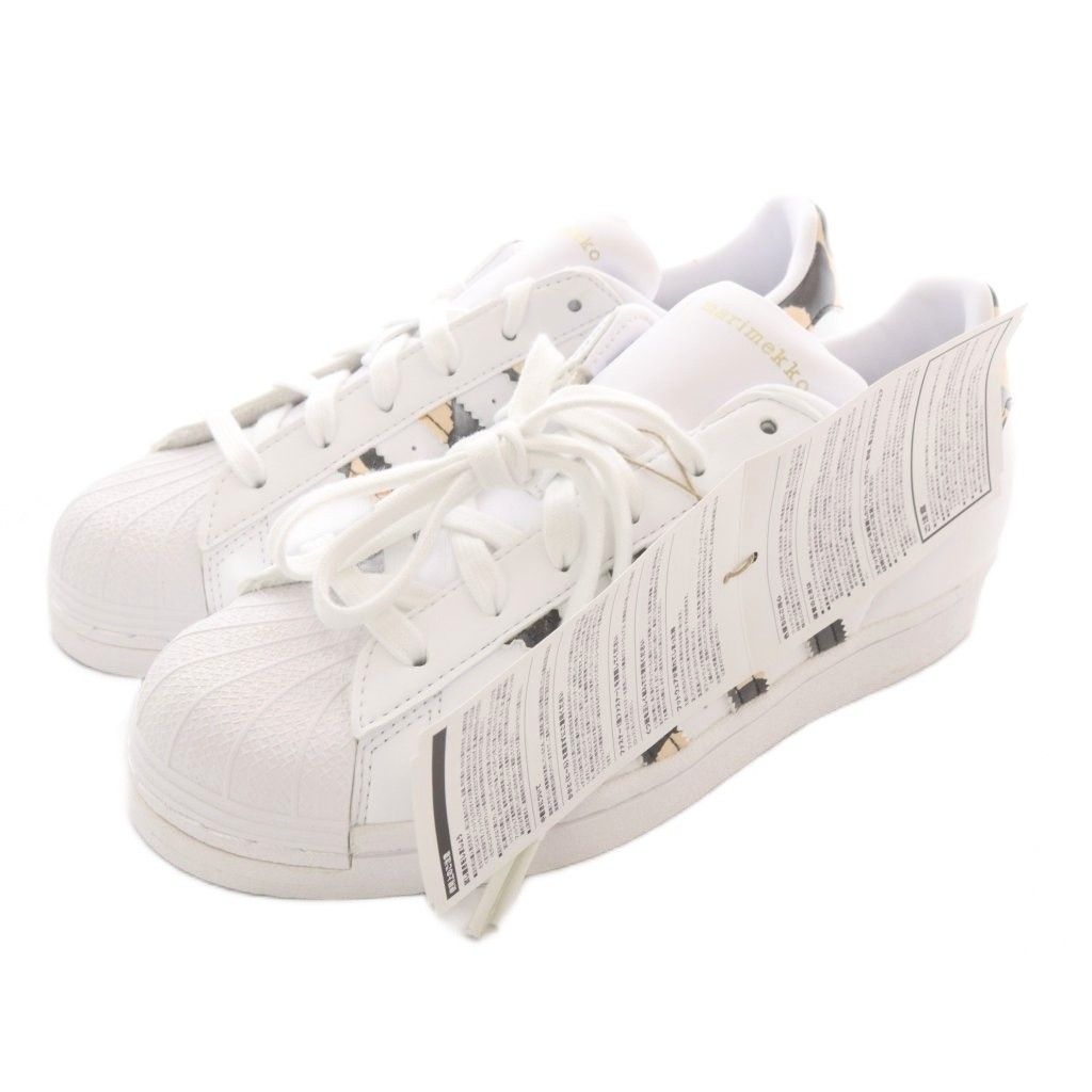 アディダスオリジナルス adidas originals マリメッコ スーパースター スニーカー 23.5cm 白