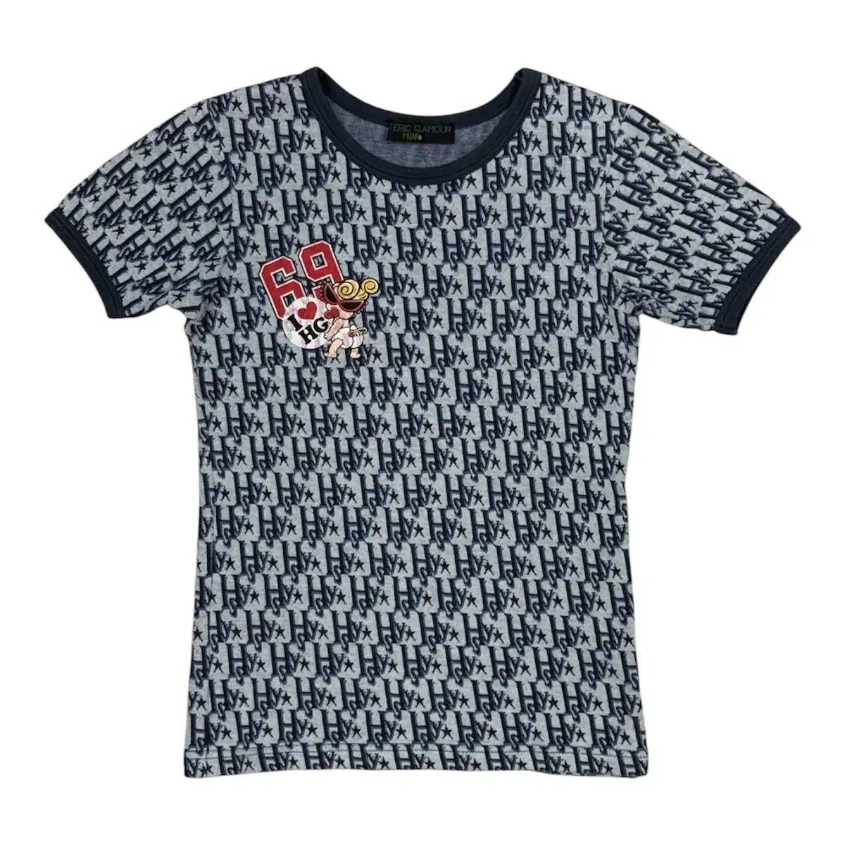 HYSTERIC GLAMOUR ディオール オブリーク パターン オマージュ 半袖 Tシャツ