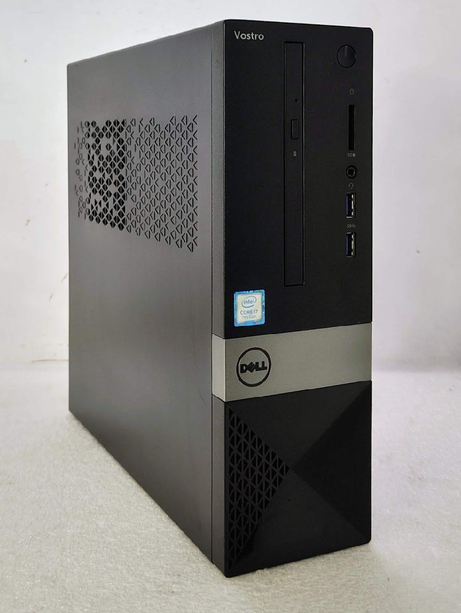 ★[Win11] Wi-Fi対応 7世代i7 快適メモリ SSD搭載 スリム型デスクトップPC Dell Vostro 3268 (Core i7-7700 3.6GHz/8GB/SSD 256GB/DVDRW)