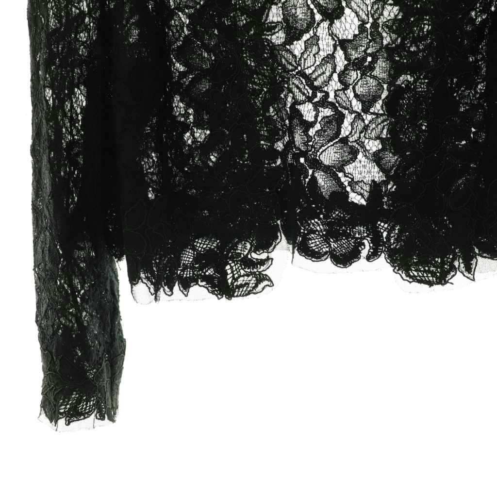 TADASHI SHOJI タダシショージレースニットカーディガンブラックS新品 タダシショージ TADASHI SHOJI レースショートボレロ カーディガン 七
