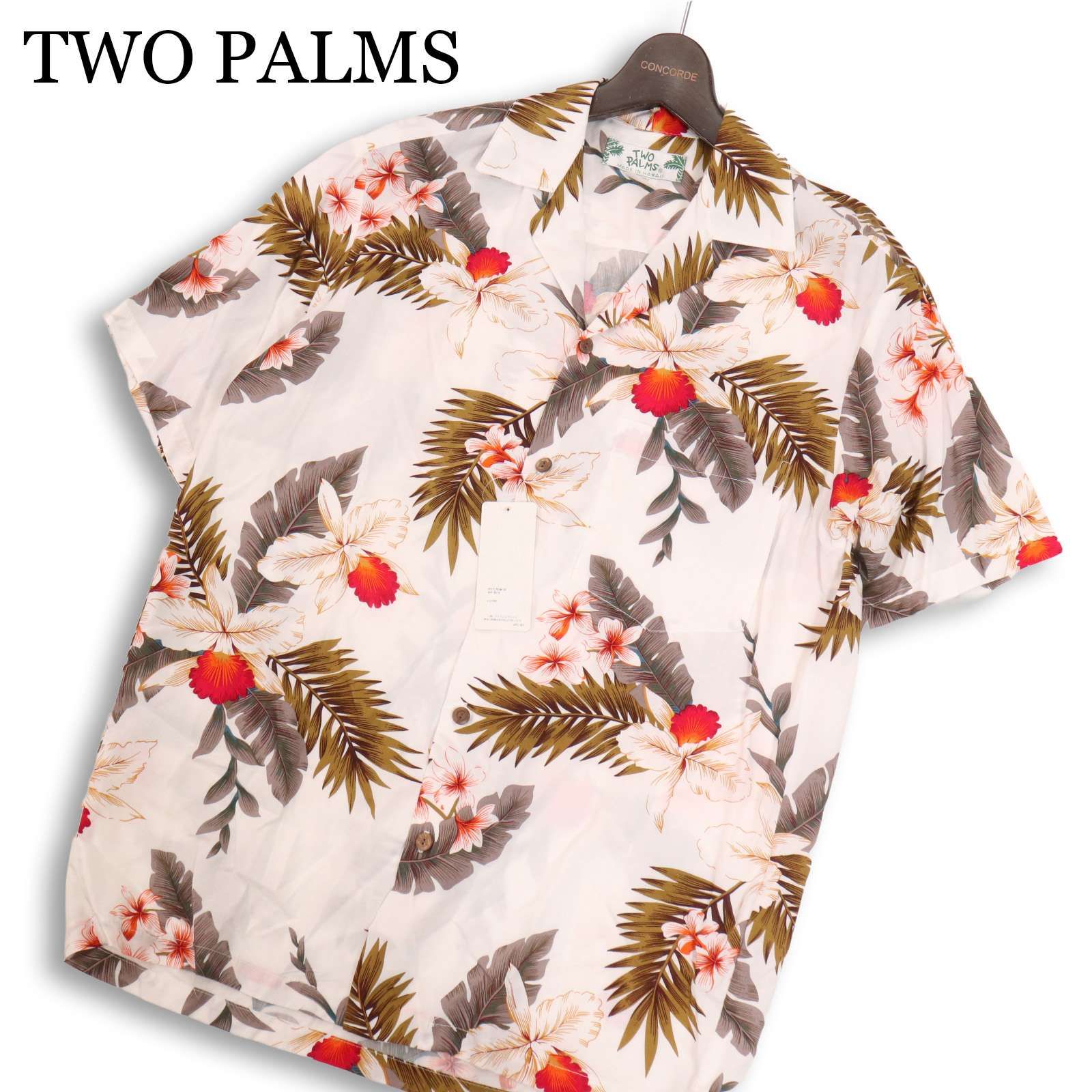 【新品 24SS】 TWO PALMS トゥーパームス Kahiko カヒコ★ 半袖 ハワイアン アロハ シャツ USA製 Sz.S メンズ