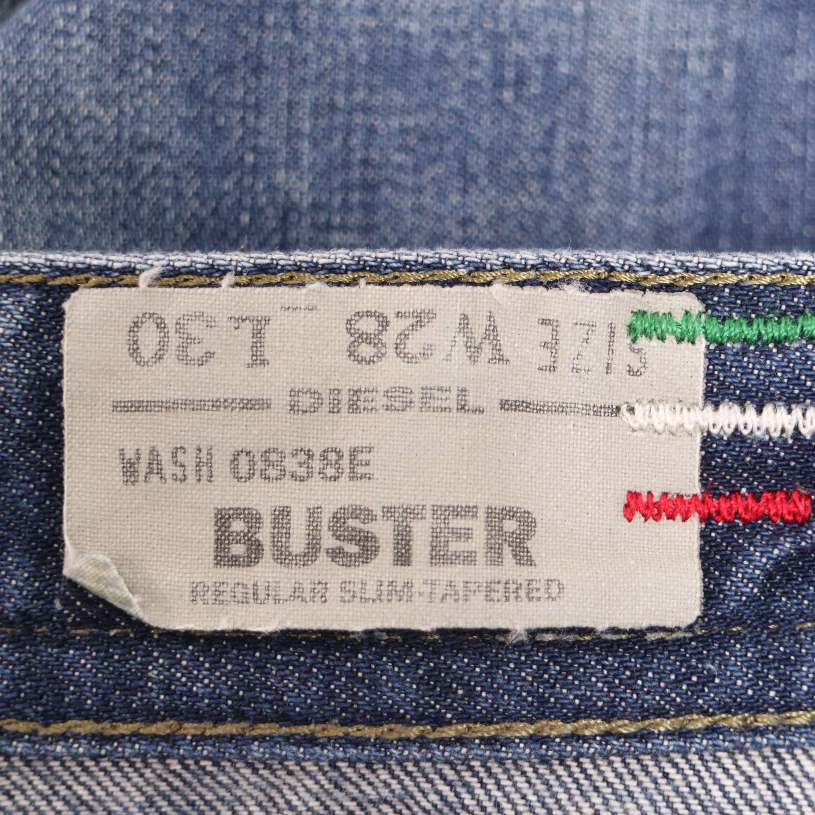 イタリア製☆ DIESEL ディーゼル 【BUSTER】 0838E USED加工☆ スリム 