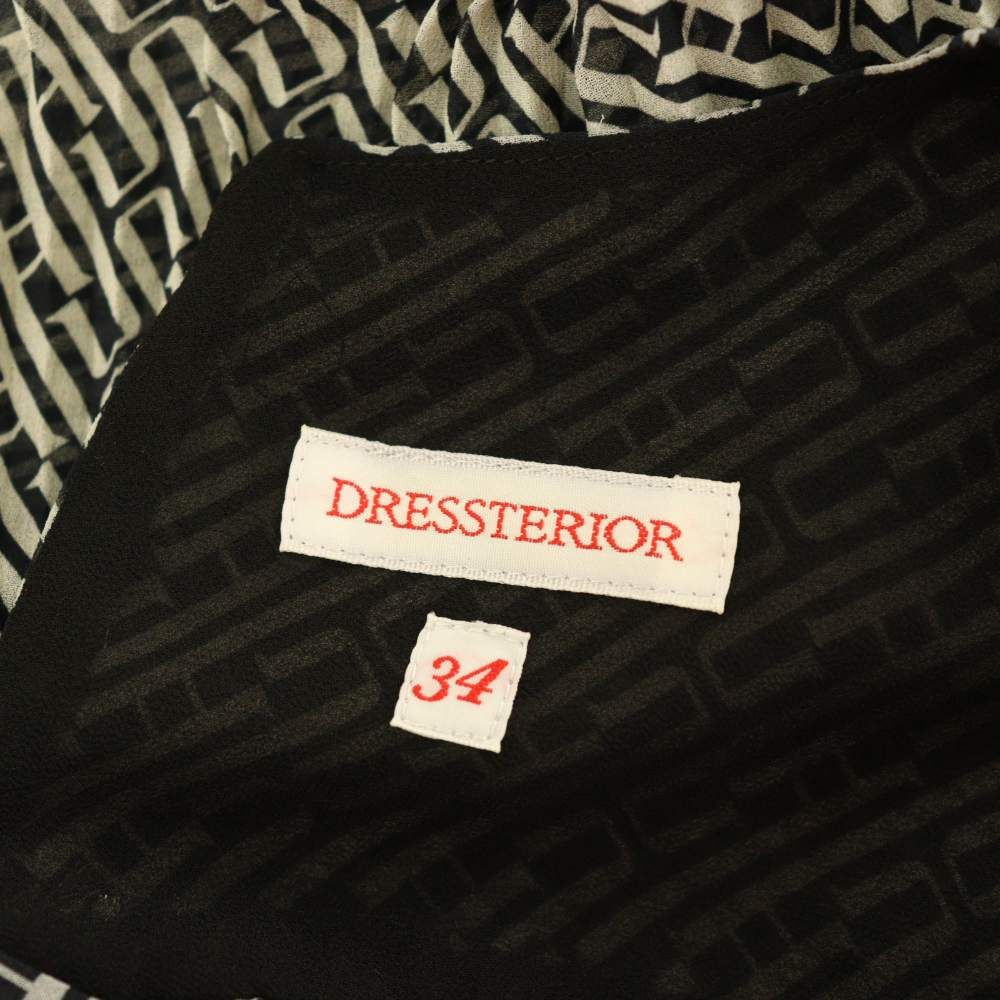 ドレステリア DRESSTERIOR ジオメトリックプリントワンピース ロング