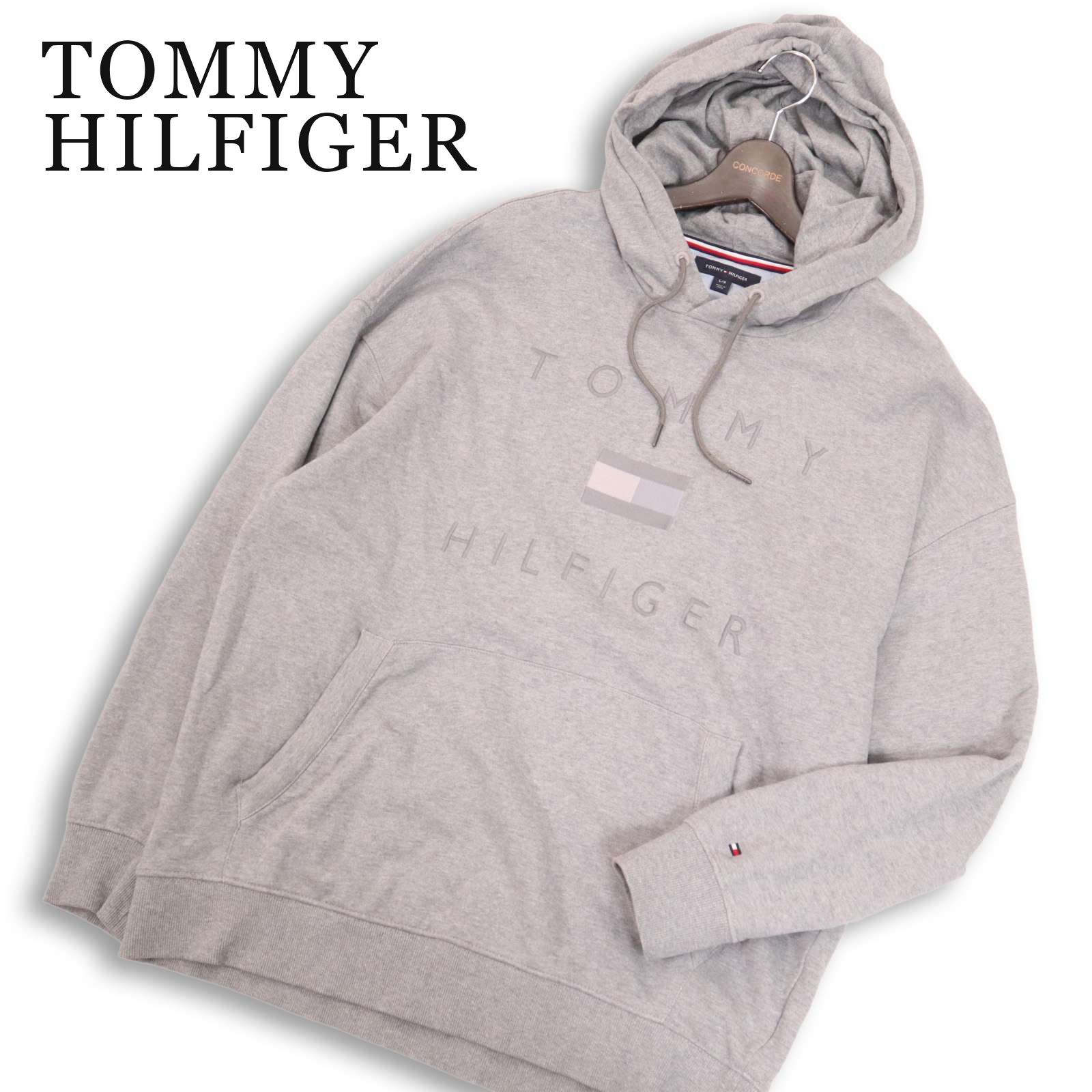 TOMMY HILFIGER トミーヒルフィガー 通年☆ ロゴ刺繍 スウェット プル 