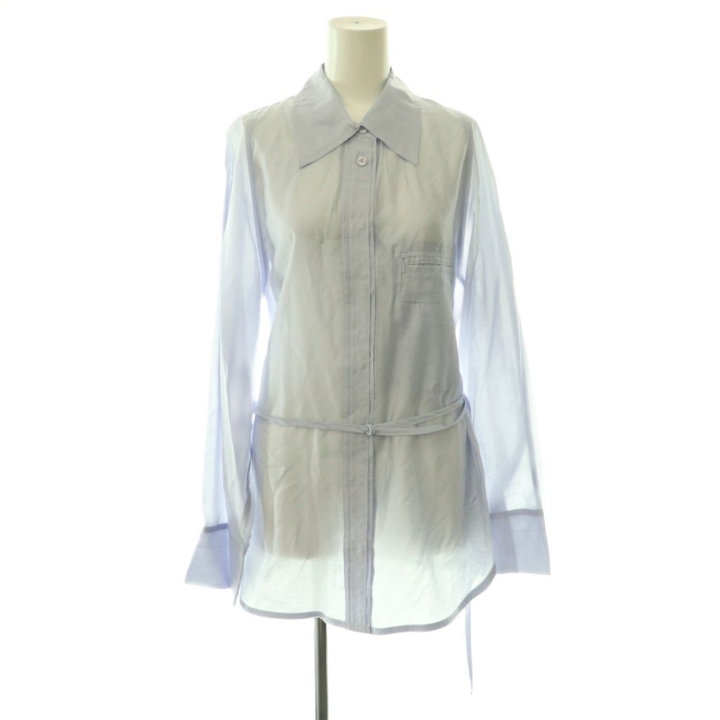 ロウクラシック LOW CLASSIC SEE-THROUGH BACK STRAP SHIRTシャツ ブラウス シアー S サックスブルー LW251 BL01UL /CX ■OS ■SH