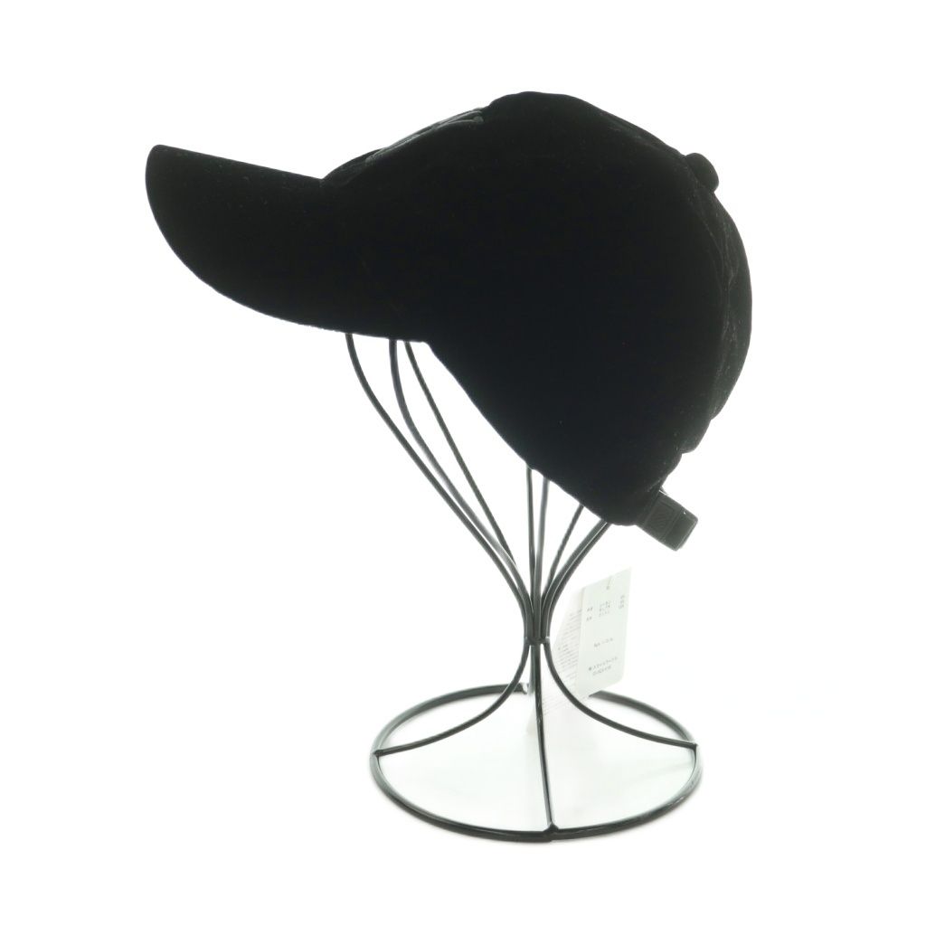 【新品未使用品】ludlowラドロー　キャップ　ベルベットブラック ラドロー LUDLOW Cap(velvet) ベルベットキャップ 帽子 ロゴ刺繍 黒